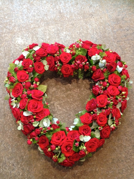 Heart Funeral Wreath