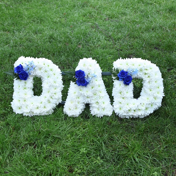 Burgeon Floral Design Blue Dad Sympathy Flowers