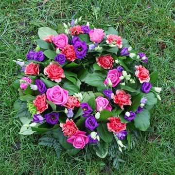 Picture of Pink/Purple Sympathy Wreath