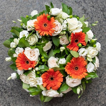 Orange & White Wreath