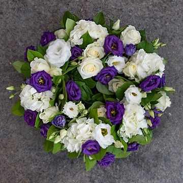 Purple & White Wreath