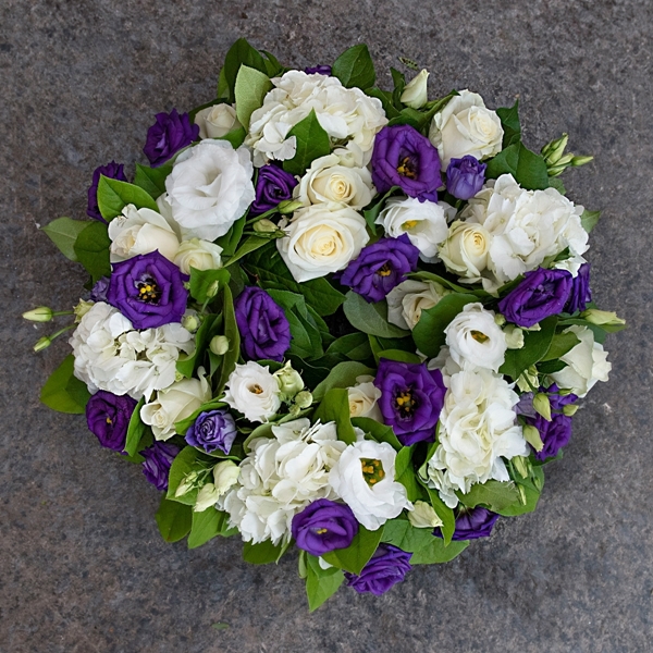 Purple & White Wreath