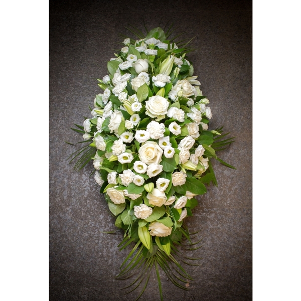 Lily & Roses Coffin Spray